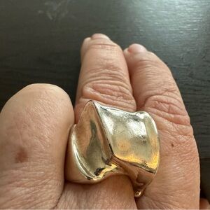 Unique Silver Sculpted Ring